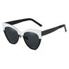 Mosu F1357 Gafas de sol para mujer europeas y americanas, gafas de sol de moda, gafas de ojo de gato de metal para mujer, transfronterizas