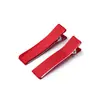 Pinza para el Cabello de Cinta de 3.5/4.7cm Cobertura Total Color Caramelo Pinza de Pato de Doble Punta Pasador Hecho a Mano DIY Accesorio para el Cabello Pinza Base Venta al por Mayor