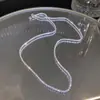 Collar brillante de plata de ley S925 para mujer, versátil, de nicho, de alta calidad, cadena para clavícula estrellada, cadena de coliflor, venta al por mayor