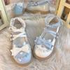 Sapatos de Bebê Cabeça Grande Mary Jane Japonês Plano Lolita JK Sapatos Pequenos de Couro Feminino Cabeça Redonda Plano Baixo Princesa Sapatos de Salto Único