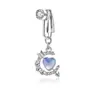 Moda Europea y Americana Forma de Corazón Mariposa Sin Perforación Joyería para Ombligo con Circonita, Piercings para Ombligo, Pinzas para Ombligo, Pinzas para Orejas, Joyería para Piercing