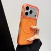 Funda Magnética para Teléfono con Tacto de Piel Mate para iPhone 18 Pro Max Apple 17 Bloque de Color Cobertura Total Anti-Caídas Funda Protectora