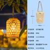 2025 Nova Lanterna Decorativa de Jardim LED Externa com Energia Solar e Estilo Bambu