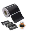 Etiquetas Reutilizables de Forma Especial Impermeables Borrables para Frascos de Vidrio, Empacadas en Rollo, Más Vendidas Transfronterizas, 200 Hojas/Pegatinas