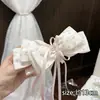 Pinza banana de satén plisado estilo francés para recogidos de mujer, pasador grande para coletas altas, pinza de agarre vertical con un toque de alta gama