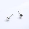 Pendientes de plata de ley S925 Damila, versátiles, sencillos, con cuentas redondas pequeñas, para piercing, pendientes tipo gorro, joyería para mujer, venta al por mayor
