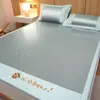 Modelo Nuevo Verano 2026 Esterilla Refrigerante de Seda de Hielo, Esterilla de Ratán, Esterilla de Bambú de Verano, Esterilla de Hierba, Clase A, Adecuada para Madre y Bebé, Sábana, Esterilla Suave