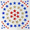 Adesivos de Rosto com Strass Estilo Fantasia Transfronteiriços, Adesivos Decorativos de Strass com Glitter de Concha de Estrela e Lua, Adesivos 3D de Strass para Maquiagem de Festa