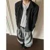 Casaco Jaqueta Cardigan de Tricô Gola Meia Alta Masculino Estilo Retrô Minimalista Old Money Outono/Inverno Atacado Fabrica Transfronteiriça