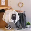 Conjunto de Sudadera Redonda para Niños 2026 Nuevo Otoño Conjunto de Dos Piezas Moderno Bebé Casual Deportivo Ropa Fresca para Niños