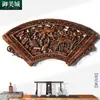 Tallado en Madera Dongyang Madera de Alcanfor Carácter de la Fortuna Decoración para Colgar en la Pared Estilo Chino Sala de Estar Pared de Fondo de TV Vestíbulo Artesanía de Tallado en Madera Maciza