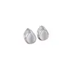 Aretes coreanos de plata estilo ojo de gato gota de agua para mujer, simples, a la moda, modernos, versátiles, con un toque de lujo ligero y de alta gama.