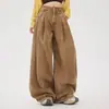 Jeans Anchos Naranja Infantil # Vintage para Mujer, Corte Holgado, Adelgazantes, Favorecedores, Caída Única, Pantalones Versátiles de Longitud Completa