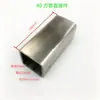 Acero Inoxidable 304 Tubo Cuadrado 40*40 Conector de Unión Espesor Grueso Conector de Tres Vías para Estante Exhibidor Accesorios de Fijación para Tubo Cuadrado