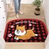 Alfombra de Piso para Baño, Alfombra Absorbente para Pies para Puerta de Baño, Alfombra Antideslizante para Puerta de Entrada, Alfombra Cortable de Dibujos Animados con Patrón de Dibujos Animados