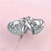 Pendientes coreanos Pendientes de joyería de plata Temperamento de mujer Personalidad simple Moda japonesa y coreana Corazón de mujer Ten tus pendientes