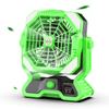Ventilador de camping transfronterizo de 8 aspas con control remoto y fuente de alimentación de emergencia para tienda de campaña