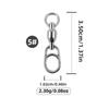 Conector Anel Oito Giratório Aço Inoxidável Pino Rolamento Isca para Pesca Marítima Grande Jigging Acessórios Equipamento Pesca