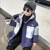 Cortavientos con Capucha Grueso para Niños Otoño Invierno Ropa de Algodón 2026 Nuevo Estilo Fresca Ropa de Invierno para Bebé Chaqueta Parka Acolchada