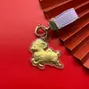 Llavero de oveja de oro puro 999, trae riqueza y prosperidad, adecuado para el Año de la Oveja, cadena para teléfono de oro, charm para bolso, regalo de negocios