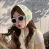 Pañuelo para el Cabello de Niña Estilo Japonés y Coreano para Sesiones de Fotos de Verano, Pañuelo Triangular, Diadema Estilo Pastoral, Diadema de Encaje Fresca Retro