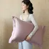 Fronhas de algodão puro de fibra longa de Xinjiang de alta qualidade, conjunto de dois, para uso doméstico, fronhas de cor sólida, item único, capas de travesseiro premium 100% algodão