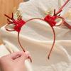 Nova Faixa de Cabelo de Natal para Crianças Chifre de Rena Grampo de Cabelo de Alto Valor de Cor Menina Pequena Bebê Feriado Veado Acessório de Cabeça