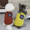 Ropa de dos patas para perro mascota Otoño e Invierno Ropa gruesa para mascotas Bichón Teddy 26 Bolsillo de mezclilla Abrigo de algodón de dos patas