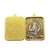 Venda Direta de Fábrica de Pintura de Pingente Thangka da Deidade Guardiã dos Doze Signos do Zodíaco Núcleo Shell de Aço Titânio Joia Presente Auspicioso