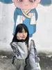 Moletom Cardigan de Três Listras Tendência Esportiva Estilo Coreano para Mulheres no Outono e Inverno Aconchegante com Forro de Fleece Jaqueta com Design High Street Americano