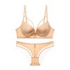 Íntimos Novos Sexy Europeus e Americanos, Alças de Cor Contrastante, Seios Pequenos, Conjunto de Sutiã Push-Up Grande, Sutiã com Aro de Aço para Mulheres