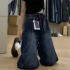 Pantalones vaqueros cropped rectos estilo retro americano para mujer, nuevo estilo de verano, talla grande, adecuados para cuerpo tipo pera, adelgazantes, pantalones holgados de pierna ancha