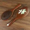 Pente de Cabelo Grande Oval com Dentes Pontiagudos e Almofada de Ar Confortável com Bolsa de Ar para Mulheres, Massageador Doméstico, Anti-Estático, Alisador de Cabelo Fofo