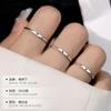 Anillo de plata de ley S925 con diseño original de doce constelaciones para mujer, diseño de árbol de baniano, con personalidad sencilla, anillo de comida abierta de Escorpio, marea