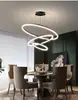Lámpara LED Moderna Minimalista para Sala de Estar, Araña Circular Nórdica de Lujo Ligero para Comedor, Dormitorio, Barra de Bar, Villa Dúplex