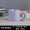 Taza Gordita Taza de Cerámica Nicho Simple Asa Grande de Oreja Taza de Agua de Cerámica Hecha a Medida LOGOTIPO Regalo de Hotel
