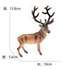 Modelo Animal Sólido de PVC Realista Transfronterizo: Alce, Ciervo Sika, Reno Navideño - Accesorios Educativos y Adornos