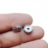 Aleación Plata de Xizang Ojo de Libélula Cuentas Espaciadoras DIY Accesorios de Cuentas Budistas Cuentas Planas Pulsera Collar Gota de Aceite Plata Antigua