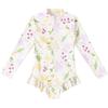 Roupa de Banho Infantil Roupa de Banho Peça Única para Meninas 2025 Nova Roupa de Banho de Manga Longa para Meninas Proteção Solar Conjunto Profissional de Natação Equipamento