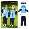 Uniformes de Jardim de Infância, Uniformes de Classe para Crianças Primavera e Outono, Jaquetas de Três Peças, Trajes Escolares Espessos de Outono e Inverno para Alunos do Ensino Fundamental