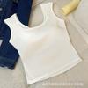 Camisola de una pieza de algodón modal para chica sexy de color sólido con espalda descubierta y huecos, adelgazante y de belleza