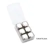 Cubitos de Hielo de Acero Inoxidable de Alta Calidad y Alto Brillo, Piedras de Hielo Metálicas, Cubitos de Hielo de Congelación Rápida de Grado Alimenticio Reciclables, Disponible para Dropshipping