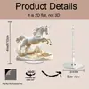 Impresión Plana Transfronteriza 2D Plano Rotación de 360 Grados Elegante Ballet Bola de Nieve Soporte Acrílico Decoración de Escritorio