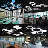 Lámpara de Oficina Personalidad Creativa Cafetería Gimnasio Cafetería Sala de Baile Supermercado Pasillo Pasillo Oficina Candelabro Súper Brillante