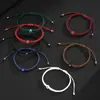 Joyería Popular Transfronteriza Europea y Americana Ojos Azules Cuerda Roja Tejido a Mano Ajustable Ojo del Diablo Pulsera Fabricante Venta al por Mayor