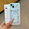 Funda de Teléfono Line Art de Pareja Xiaoxin Nini para Apple 17 Pro Max, Alto Valor Estético para Chicas, Diseño de Ventana Grande para 16/15