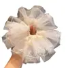 Chica Dulce Puntos de Ola Encaje Intestino Grueso Anillo para el Cabello Alta Calidad Elegante Elegante Cuerda para Atar Nuevos Accesorios para el Cabello