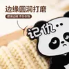 Insignia de Panda Lindo Expresión de Ánimo Broche Metálico de Panda Accesorio Lindo Cultural y Creativo Decoración para Mochila Sombrero