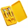 Nuevo Cortaúñas Personalizable con Logo Set de 5 Piezas Regalo Promocional Cortaúñas Tijeras para Uñas de Acero Inoxidable Herramientas de Manicura