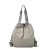 Mochila Casual Diaria para Mujer 2025 Verano Gran Capacidad con Cordón Bolsa de Hombro Tote para Viaje Moderna